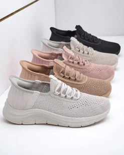 Royalfashion Wsuwane damskie materiałowe buty sportowe Arrate