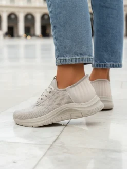 Royalfashion Wsuwane damskie materiałowe buty sportowe Arrate