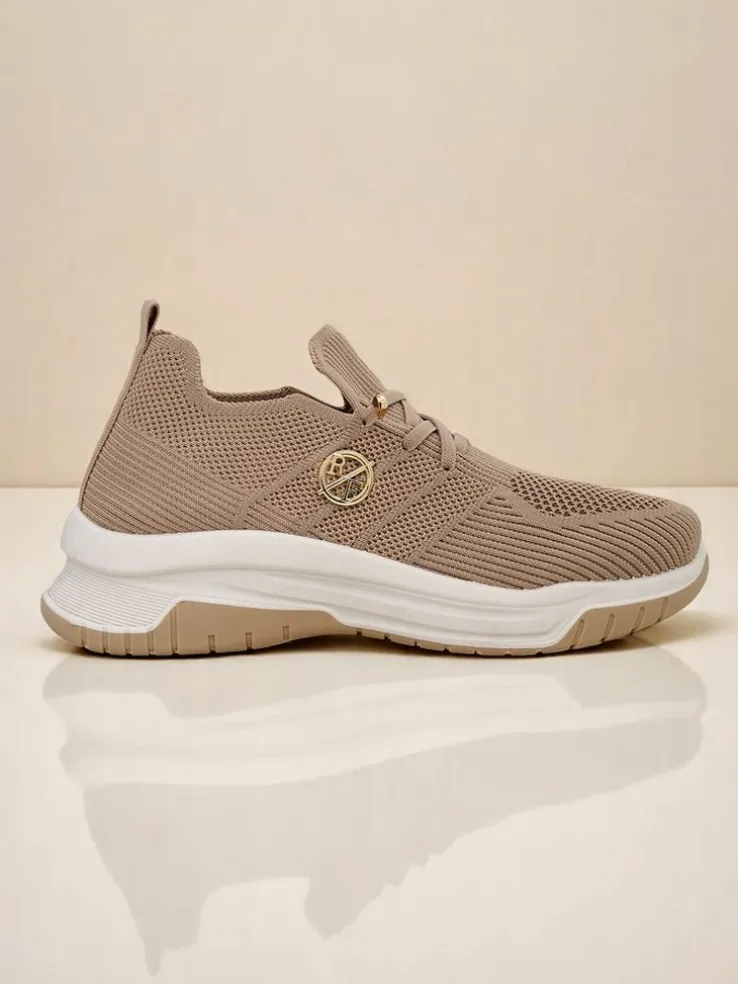 Royalfashion Wsuwane damskie materiałowe buty sportowe Teletta