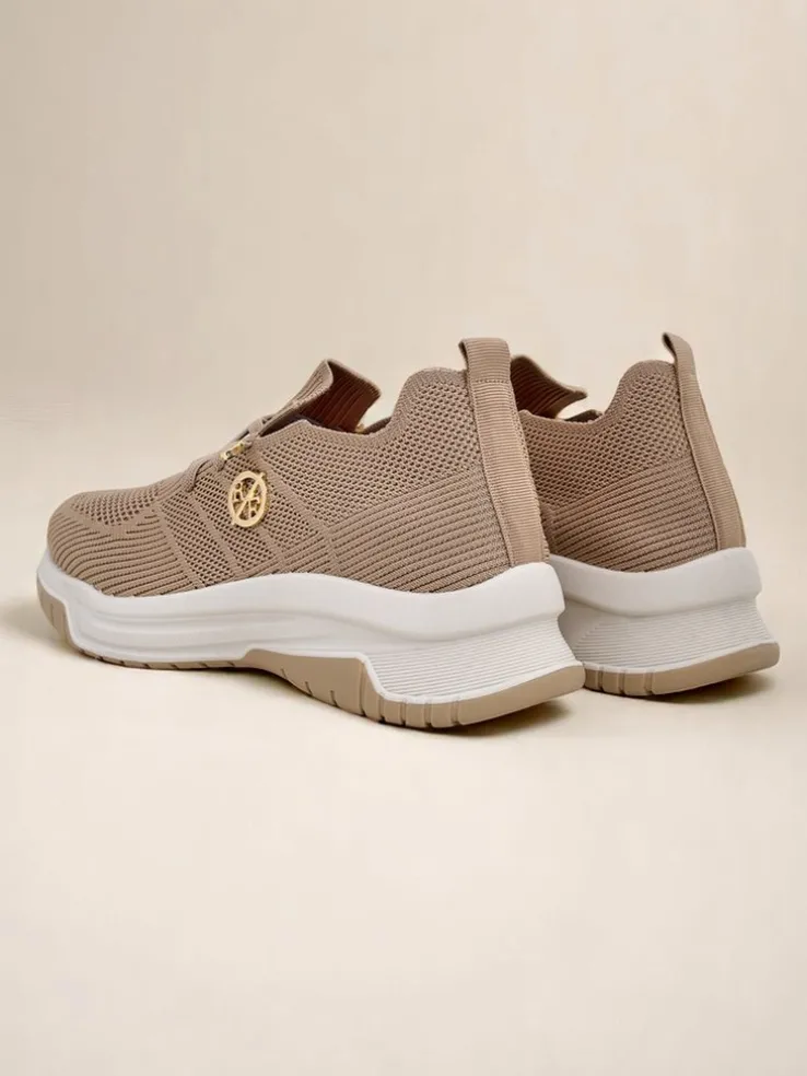 Royalfashion Wsuwane damskie materiałowe buty sportowe Teletta