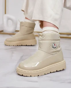 Royalfashion Wsuwane śniegowce damskie w jasnobrązowym kolorze Ireda