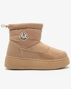 Royalfashion Wsuwane śniegowce damskie w brązowym kolorze Ademra