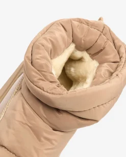 Royalfashion Wsuwane śniegowce damskie w brązowym kolorze Ademra