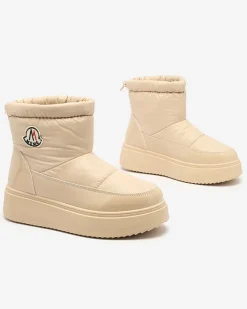 Royalfashion Wsuwane śniegowce damskie w beżowym kolorze Ademra