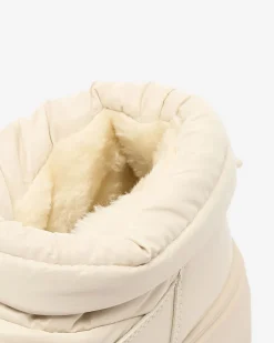 Royalfashion Wsuwane śniegowce damskie w kremowym kolorze Ademra