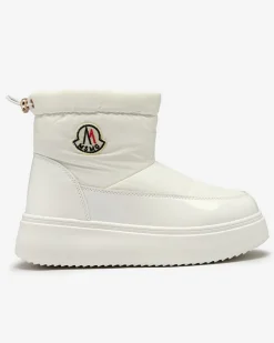 Royalfashion Wsuwane śniegowce damskie w białym kolorze Ademra