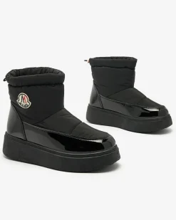 Royalfashion Wsuwane śniegowce damskie w czarnym kolorze Ademra