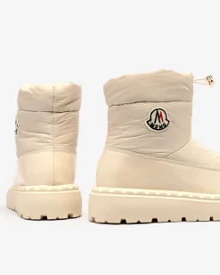 Royalfashion Wsuwane śniegowce damskie w kremowym kolorze Ireda