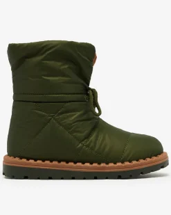 Royalfashion Wsuwane śniegowce damskie w kolorze zielonym Nevonsis