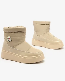 Royalfashion Wsuwane śniegowce damskie w jasnobrązowym kolorze Ademra