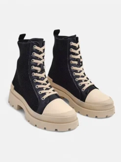 Royalfashion Wysokie trampki damskie na masywnej podeszwie Heyloy