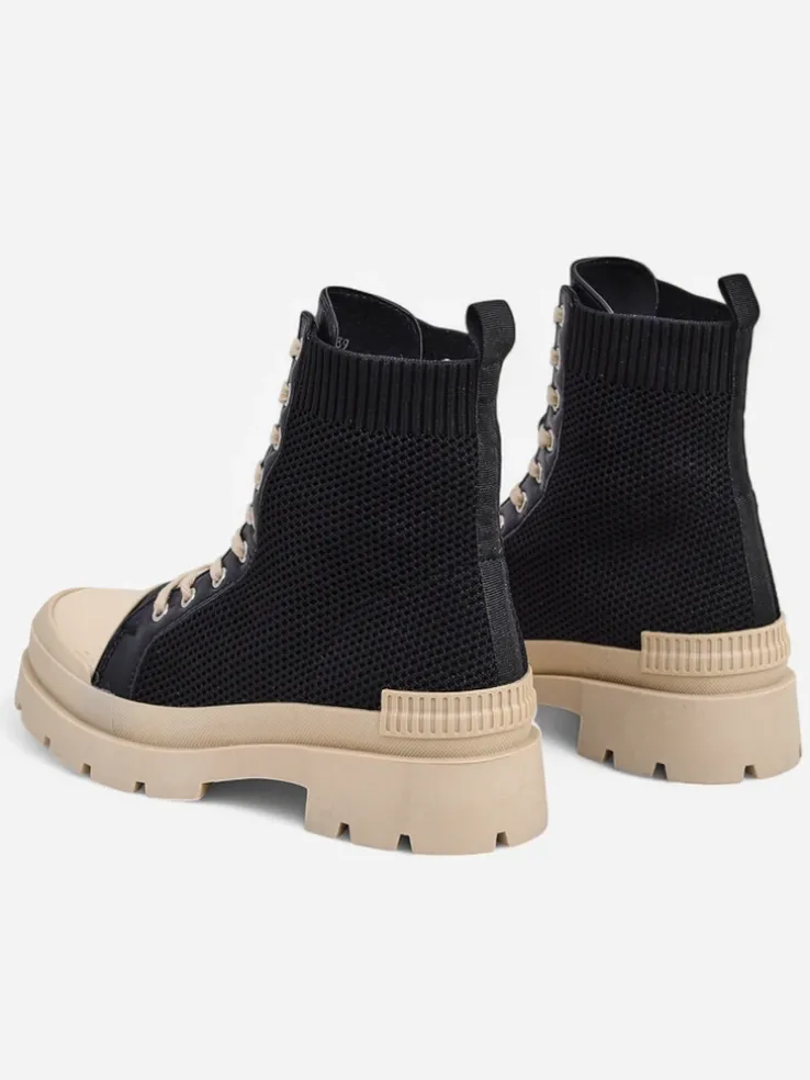 Royalfashion Wysokie trampki damskie na masywnej podeszwie Heyloy