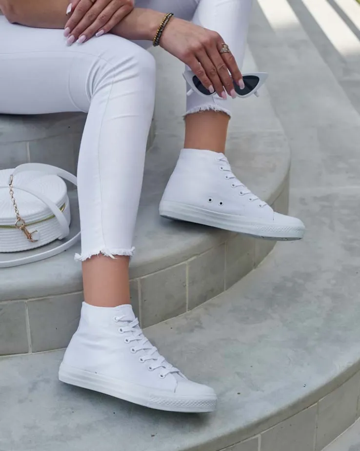 Royalfashion Wysokie trampki damskie Hollas