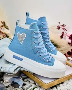 Royalfashion Wysokie trampki damskie Tris