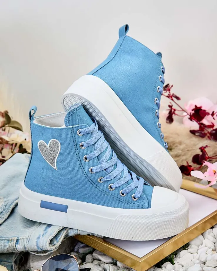 Royalfashion Wysokie trampki damskie Tris