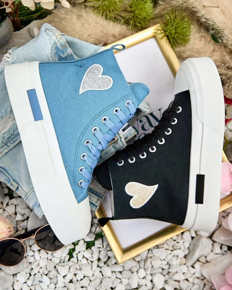 Royalfashion Wysokie trampki damskie Tris