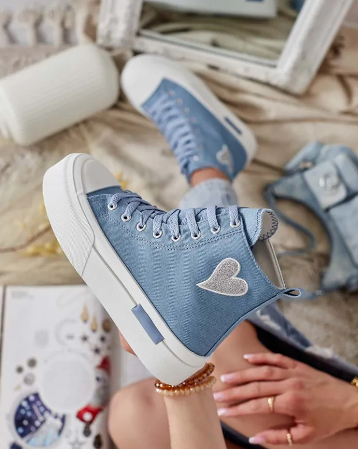 Royalfashion Wysokie trampki damskie Tris