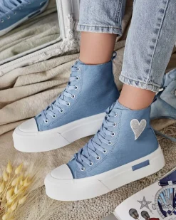 Royalfashion Wysokie trampki damskie Tris