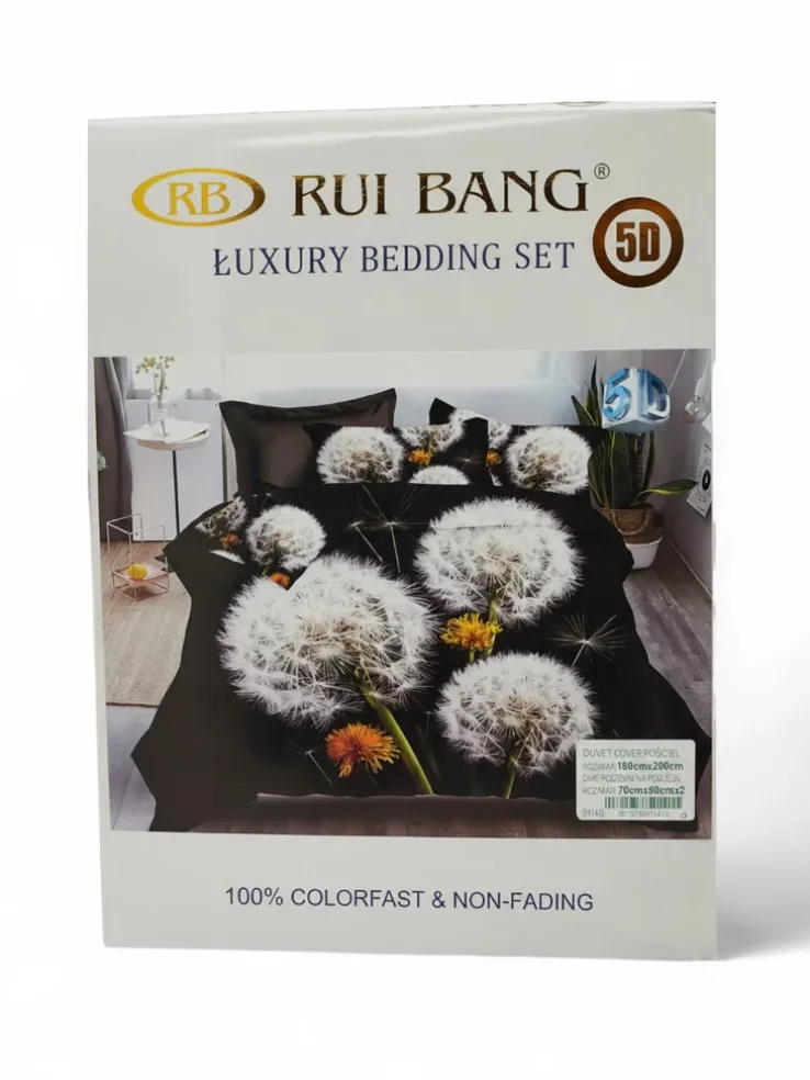 Royalfashion Wzorzysta pościel 180x200 komplet 3 CZĘŚCI