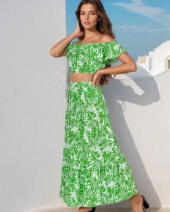 Royalfashion Wzorzysty damski komplet