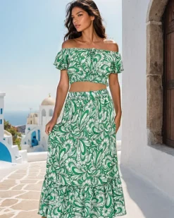 Royalfashion Wzorzysty komplet damski