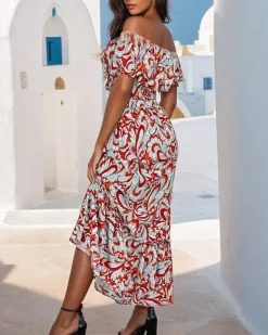 Royalfashion Wzorzysty komplet damski