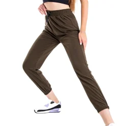 Royalfashion Zielone spodnie dresowe damskie z napisem