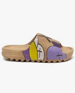 Royalfashion Złoto - brązowe damskie klapki Elmino