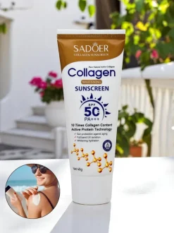 Sadoer Krem przeciwsłoneczny 50 SPF z kolagenem