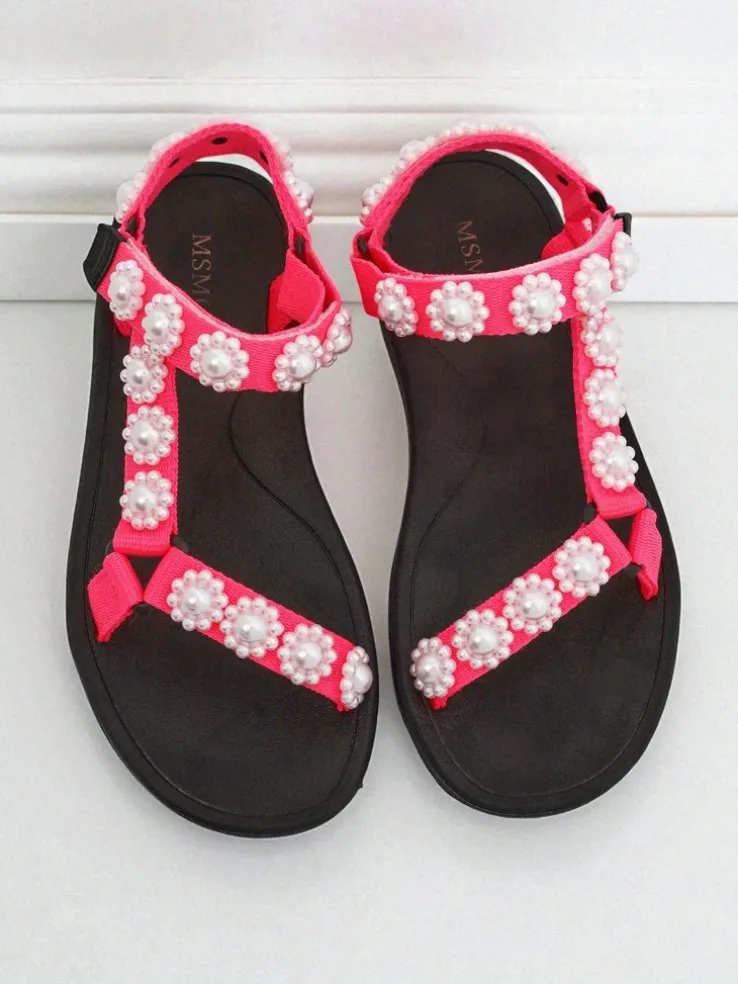 Sandały Livia Rosa – Wygodne damskie sandały Royalfashion z perłowymi dżetami