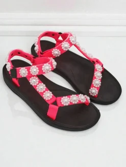 Sandały Livia Rosa – Wygodne damskie sandały Royalfashion z perłowymi dżetami