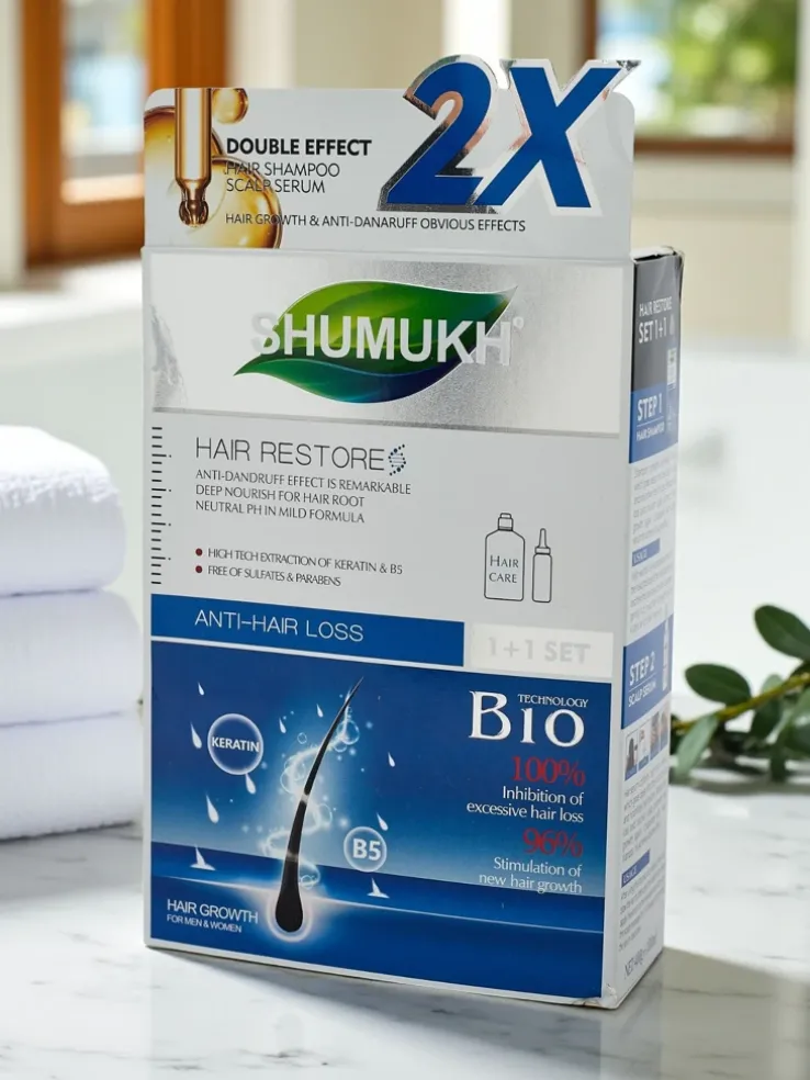 Shumukh Szampon i Serum do wosów 2w1- przeciwłupieżowy