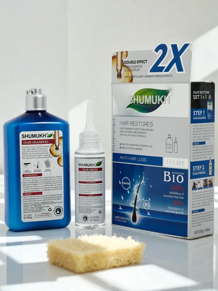 Shumukh Szampon i Serum do wosów 2w1- przeciwłupieżowy