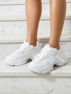 Sneakers od Giulia Bella z platformą w kolorze białym