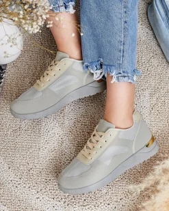 Sportowe buty damskie z eko-skóry Marhina - Obuwie