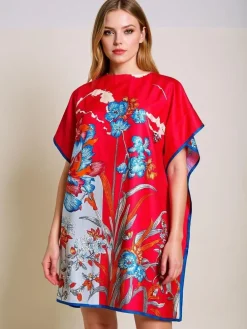 Sukienka pareo do kolan Royalfashion Calista – wielokolorowa elegancja