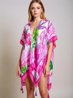 Sukienka Pareo Hera Fiore od Royalfashion – wielokolorowe, uniwersalne