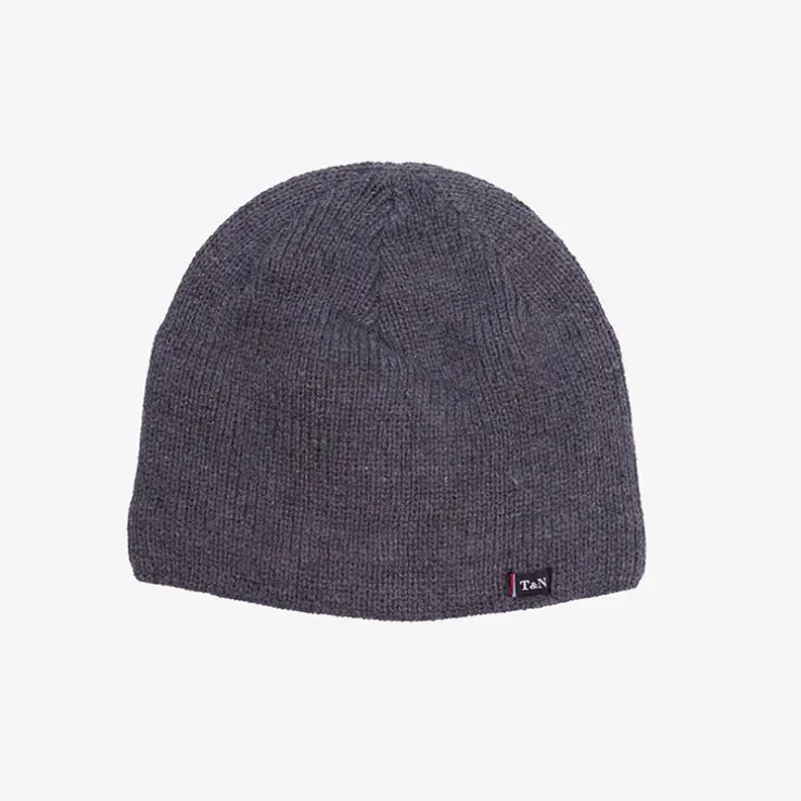 Szara męska ocieplana czapka - Akcesoria