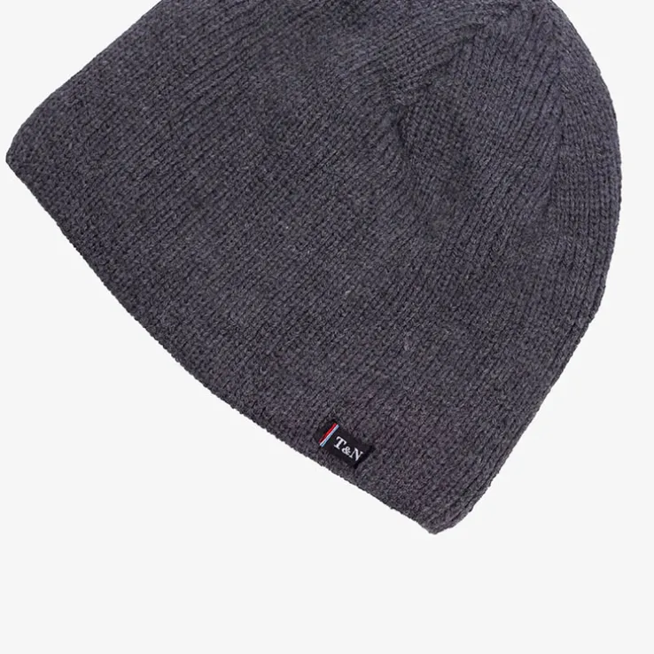 Szara męska ocieplana czapka - Akcesoria