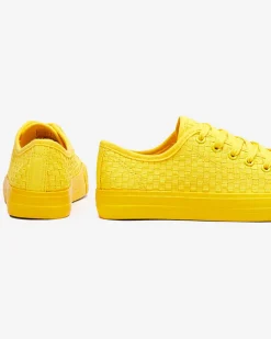 Żółte damskie trampki Aklina - Obuwie