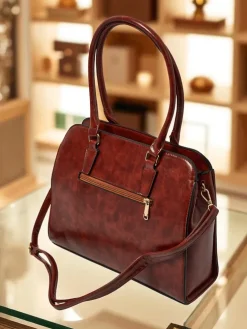 Toebka damska shopper eko skórzana z tłoczeniem Iron Lace