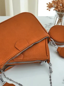 Torebka damska Calista camel skóra ekologiczna 3w1 modny zestaw