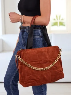 Torebka damska shopper eko +zamszowa Azure Veil