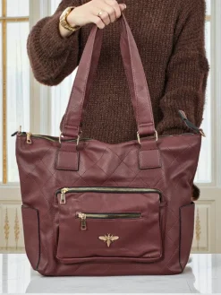 Torebka damska shopper eko skórzana pikowana Marvaya