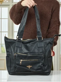 Torebka damska shopper eko skórzana pikowana Marvaya