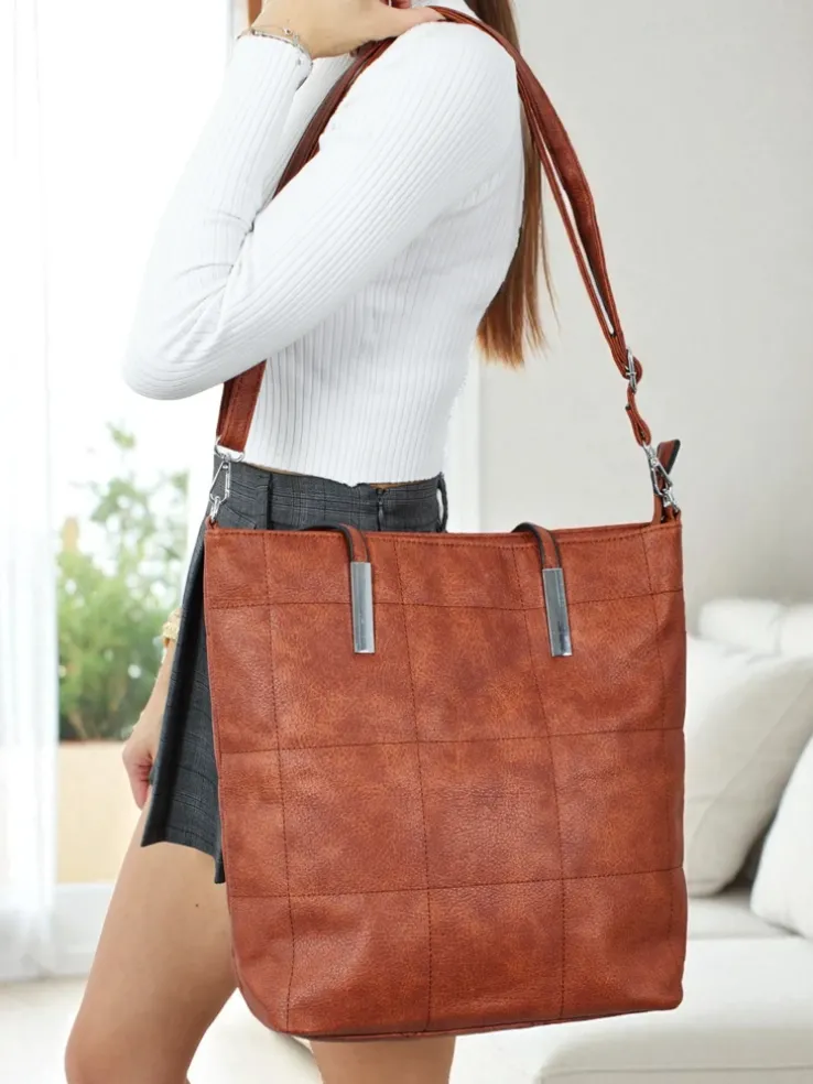 Torebka damska shopper eko skórzana Tessira