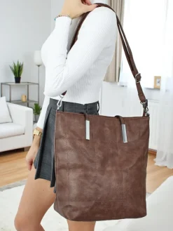 Torebka damska shopper eko skórzana Tessira