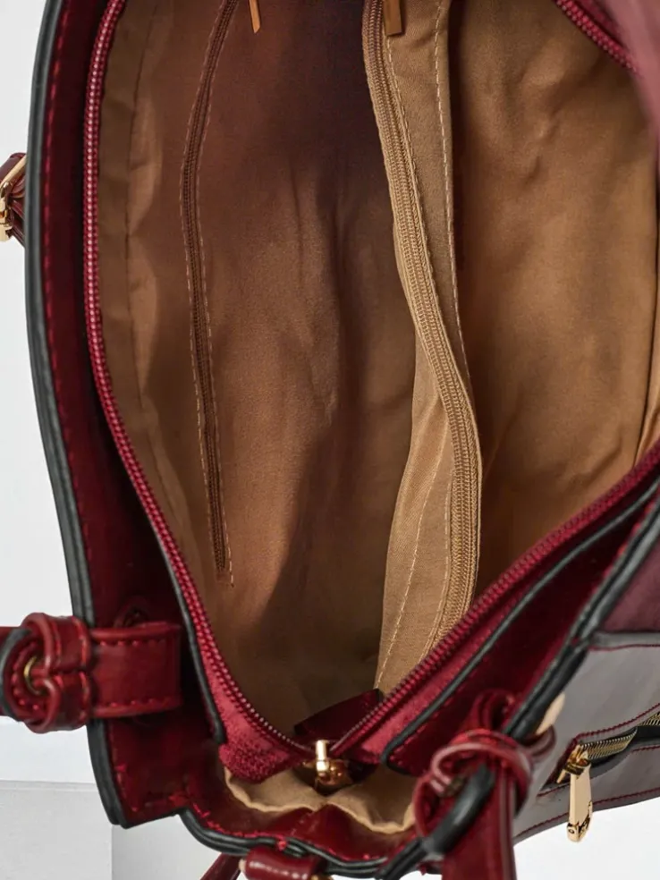 Torebka damska shopper eko skórzana Silent Raven