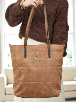 Torebka damska shopper eko zamszowa Caryenne