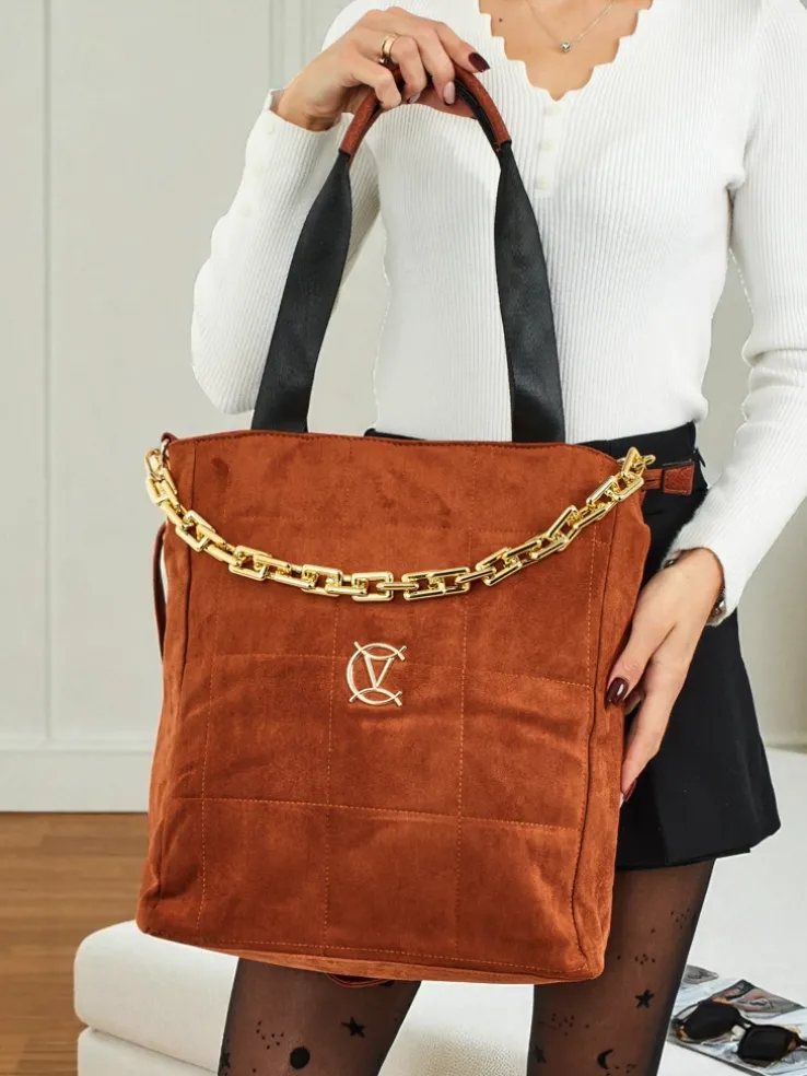 Torebka damska shopper eko zamszowa Twilight Life